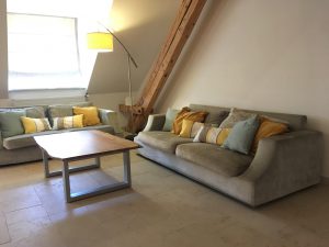 Spacious furnished living room