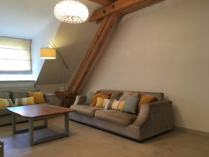 Spacious furnished living room