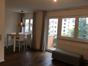 Balcony and dining area