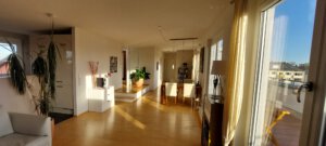 Beautiful living room in furnished apartment in Munich