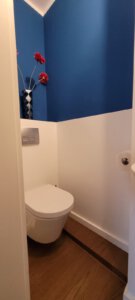 Guest bathroom in furnished apartment in Munich West
